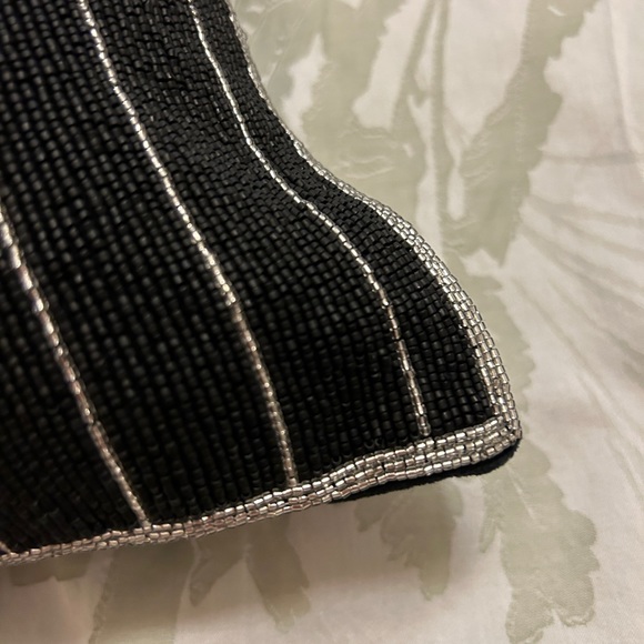 Ralph Lauren Northleigh Beaded Throw Pillow Black - Picture 4 of 5